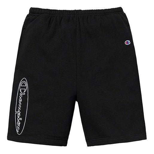 Supreme x Champion SS19 Outline Sweatshort Black SUP-SS19-10072