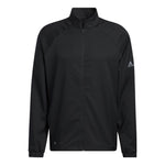 Men's adidas Cr Nvlty Vstl J Solid Color Logo Printing Zipper Stand Collar Sports Jacket Black H56797