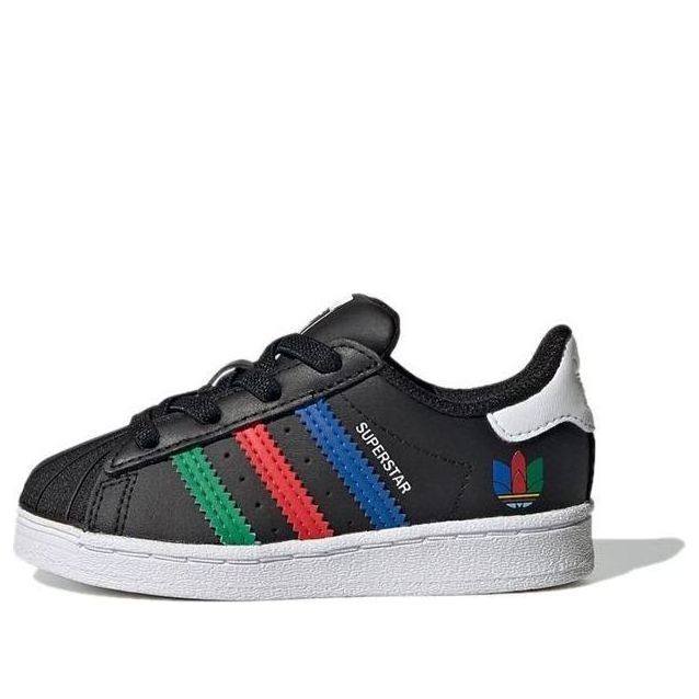 (TD) adidas Superstar 'Colorful Stripes - Core Black' FW5239