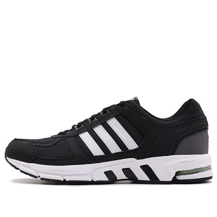 adidas Equipment 10 Wear-resistant Shock Absorption Low Tops Sports Black White DA9375