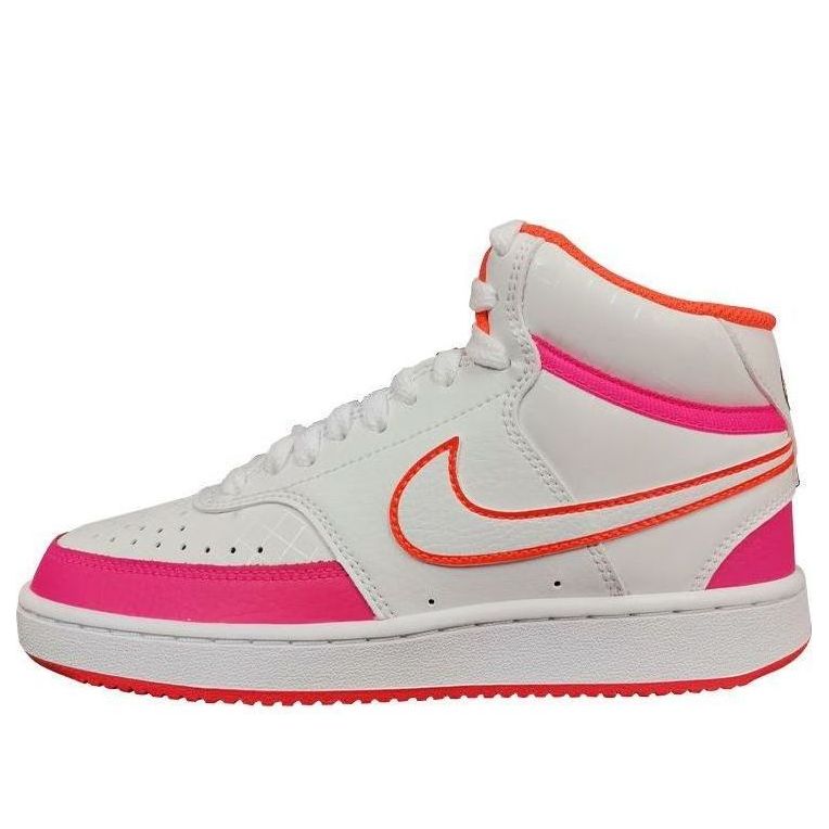 (WMNS) Nike Court Vision Mid Shoes For White/Pink DD8494-181