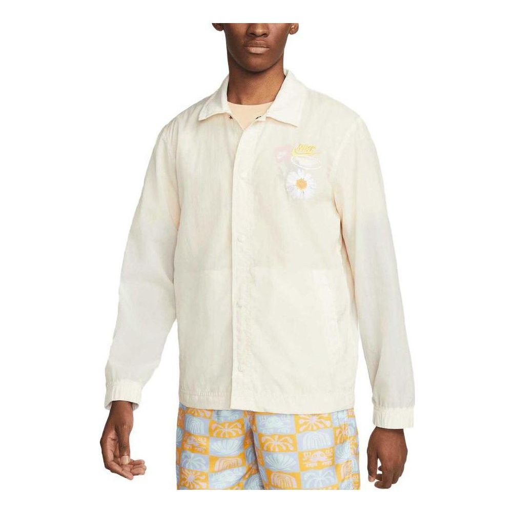 Nike Sportswear Unlined Coaches Jacket 'Yellow' DM5055-113