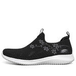 (WMNS) Skechers Ultra Flex Breathable Minimalistic Low Tops Athleisure Casual Sports Shoe Black 149431-BKW