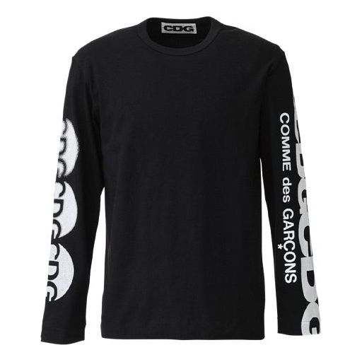 COMME des GARCONS CDG Classical String mark Logo Long-sleeve Tee 'Black' SZ-T008-051-1