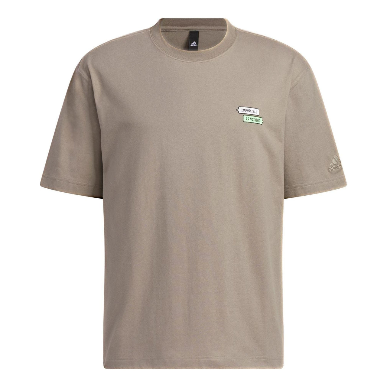 adidas Graphic Embosssed T-shirt 'Light Brown' IA8175