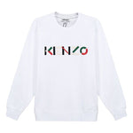 (WMNS) KENZO FW20 Embroidered Logo Round Neck Long Sleeves Sports White Hoodie FA62SW8204MO-01