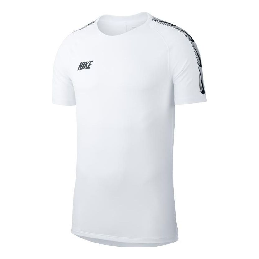 Nike Solid Color Breathable Round Neck Casual Sports Short Sleeve White BQ3771-100