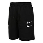 Nike Swoosh French Terry Short Alphabet Printing Casual Sports Shorts Black DB4958-010