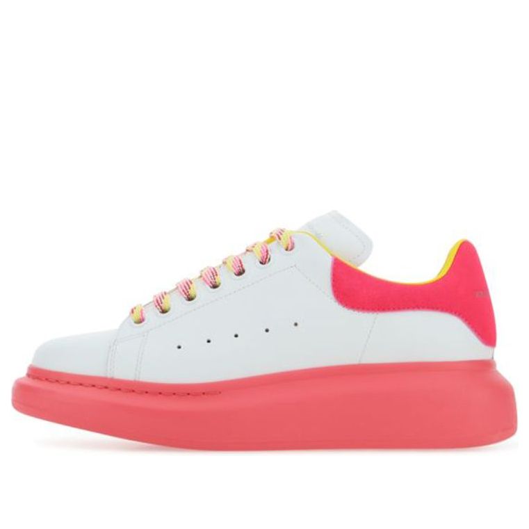 (WMNS) Alexander McQueen Oversized Sneakers 'White Pink Yellow' 553770WIB9N9555