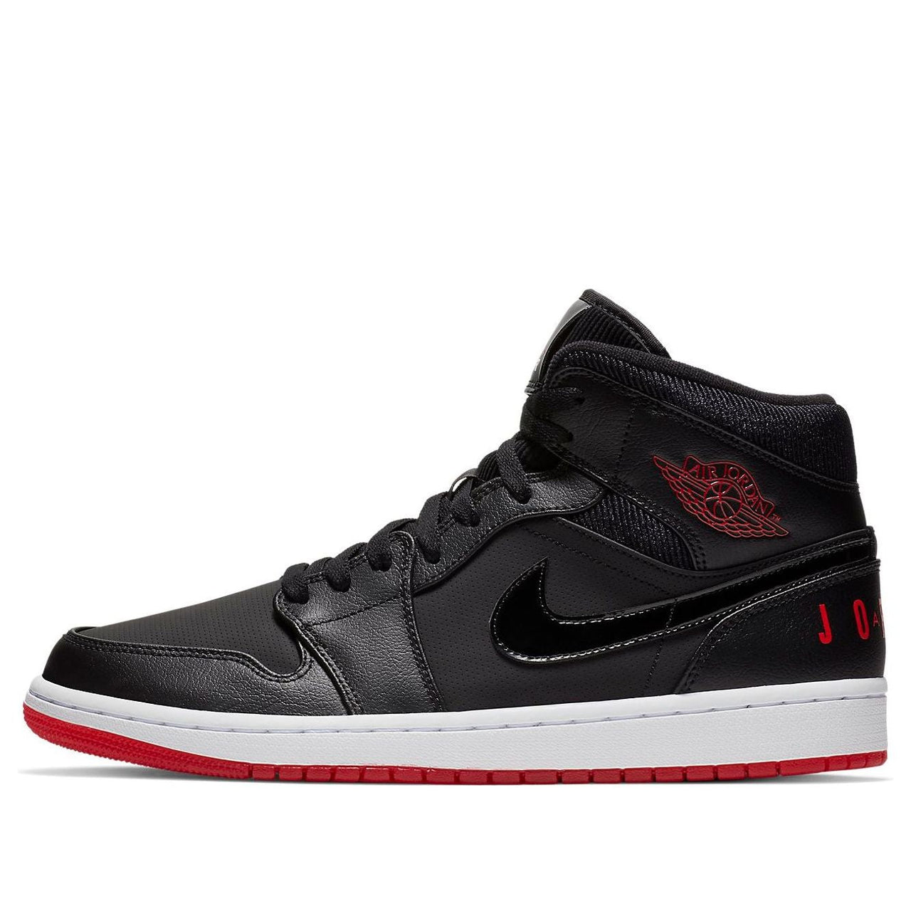 Air Jordan 1 Retro Mid 'Bred' BQ6578-001