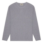 Fear of God Essentials FW20 Long Sleeve Henley Tee 'Grey' FOG-FW20-179