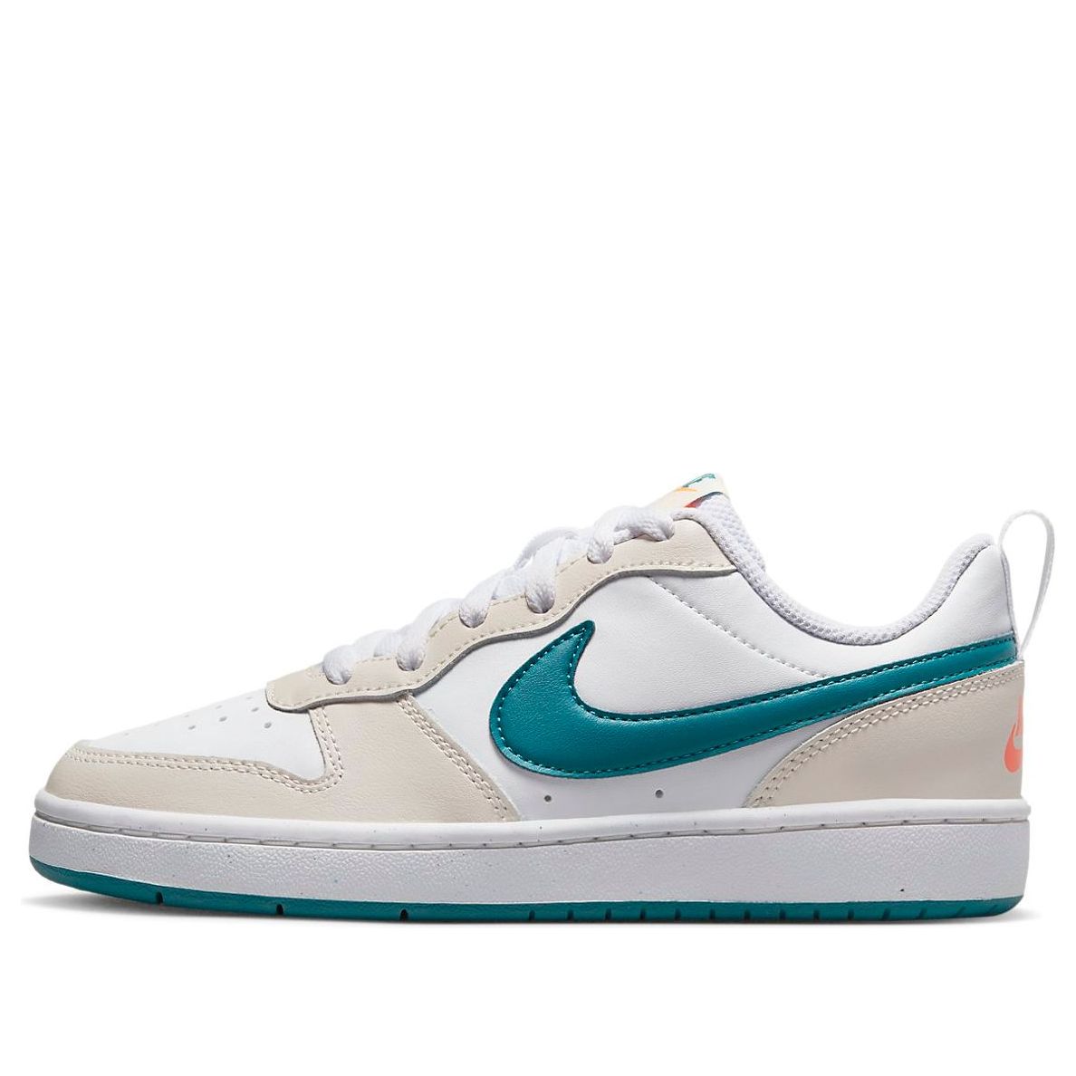 (GS) Nike Court Borough Low 2 'Sail Bright Spruce' BQ5448-017