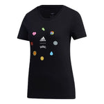 (WMNS) adidas x POKEMON Crossover Printing Training Sports Short Sleeve Black GN3004