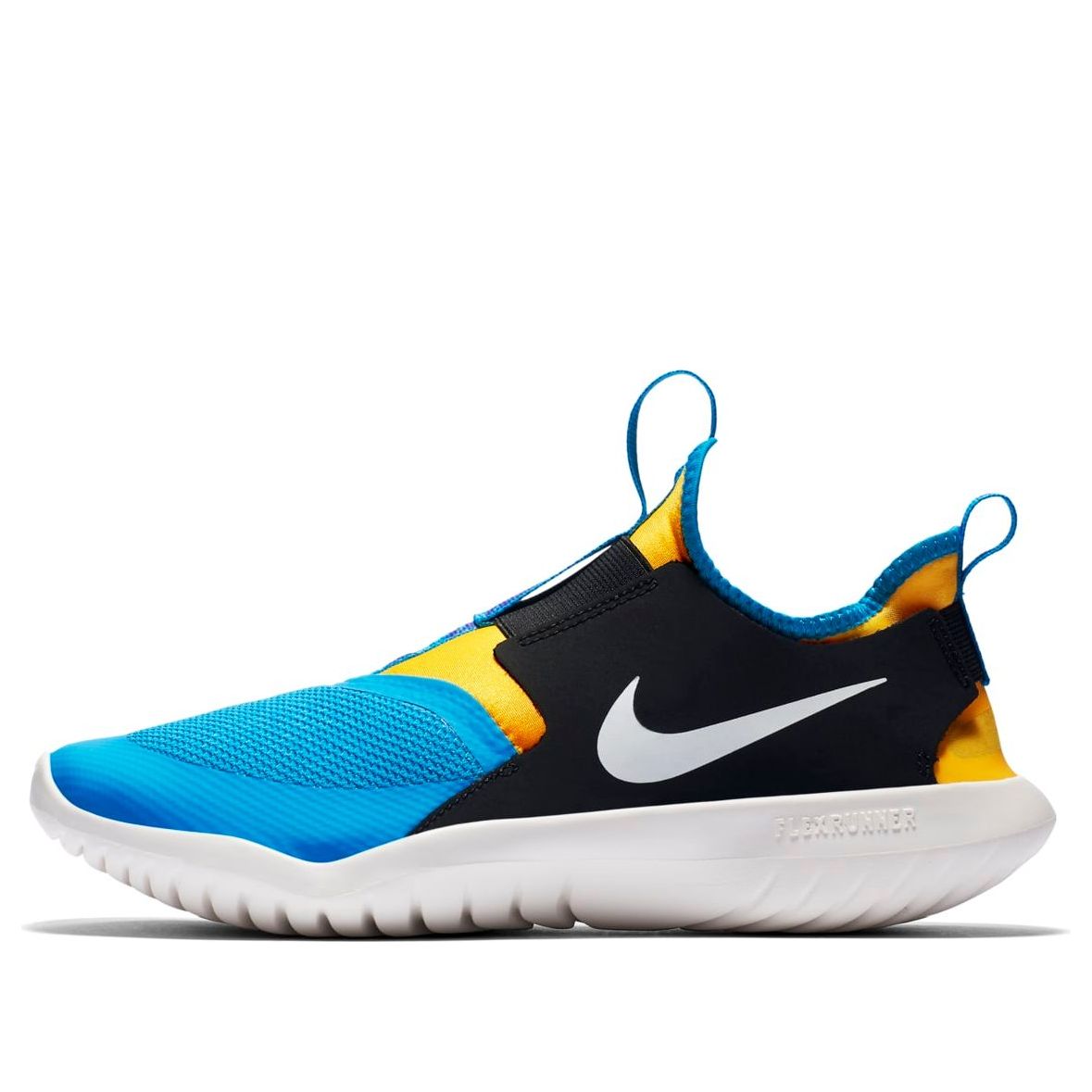 (GS) Nike Flex Runner 'Black Blue' AT4662-401