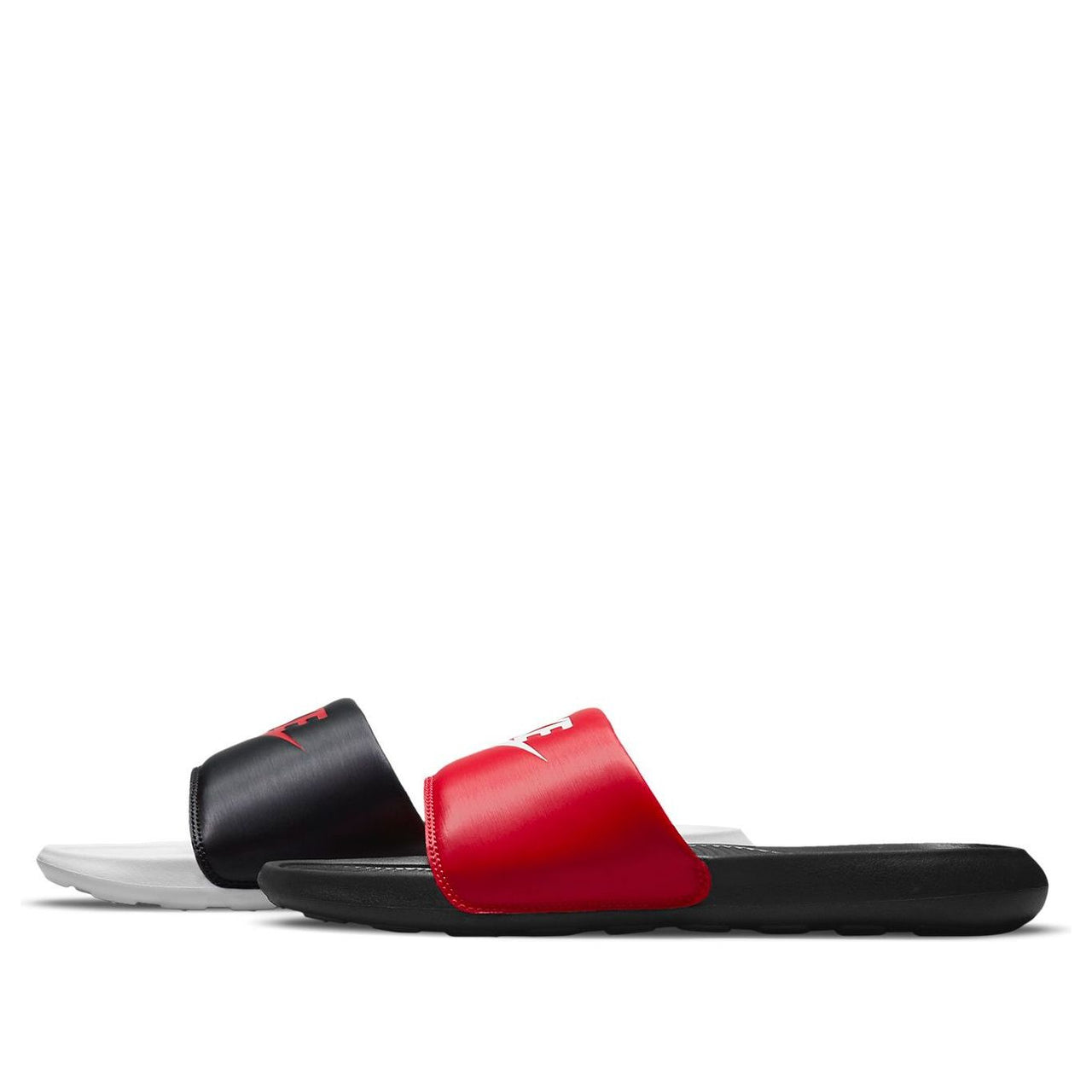 Nike Victori One Slide Mix Cozy Non-Slip Sports Black Red Sandals 'Red Black' DD0234-600
