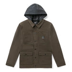 Men's Vans Cargo Casual Hooded Jacket Brown VN0A456ZTT5