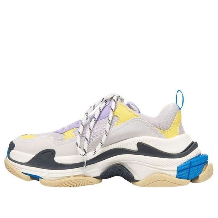(WMNS) Balenciaga Triple S 'Purple Yellow' 524039W09OM9465