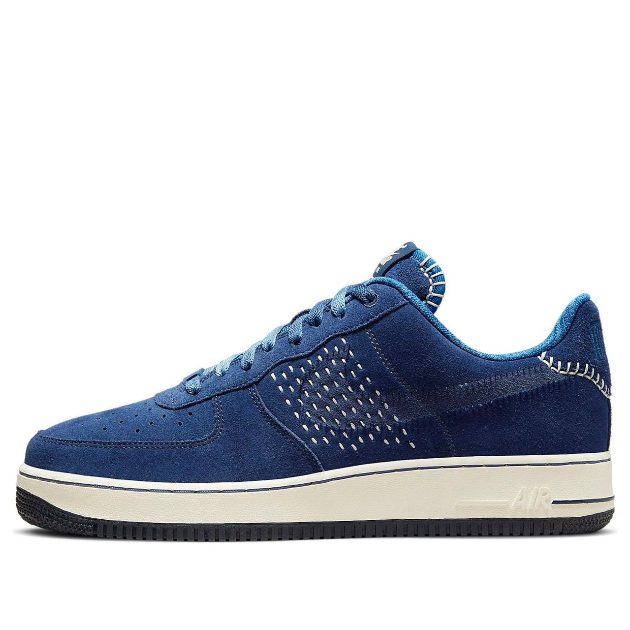 Nike Air Force 1 '07 PRM The One Line Low-top Sneakers Blue Unisex 'Blue White Black' DO7993-447