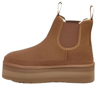 (WMNS) UGG Neumel Platform Chelsea Boot 'Chestnut' 1134526-CHE