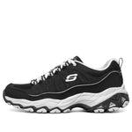 (WMNS) Skechers D Lites Low-Top Daddy Shoes Black/White 12087-BKW