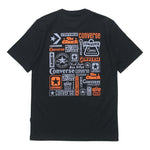 Men's Converse Logo Printing Casual Short Sleeve Black 10018868-001