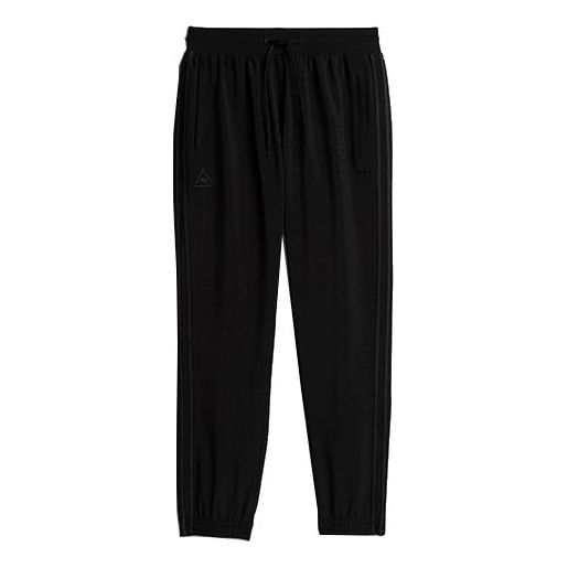 adidas originals x Crossover Reflective Printing Casual Straight Sports Pants Couple Style Black GU1367