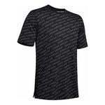 Men's Under Armour UA Unstoppable Wordmark Short Sleeve Black T-Shirt 1345563-001