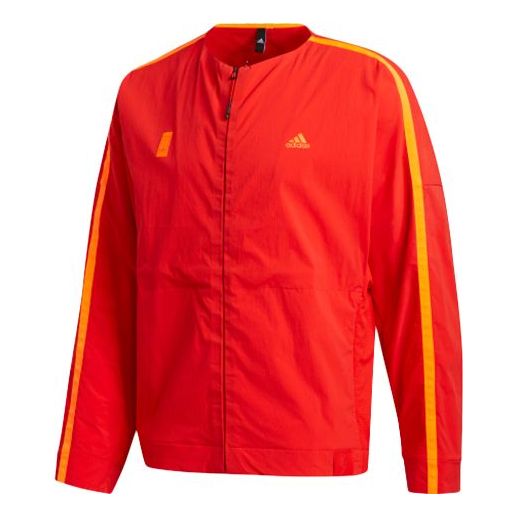 adidas originals Casual Loose Sports Jacket Pink Red Fluorescence GJ5101
