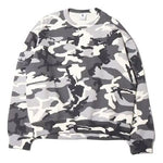 Men's Nike Solo Swoosh Camouflage Fleece Round Neck Pullover Gray DN1256-133