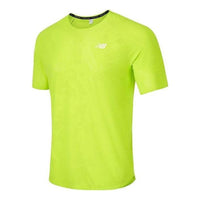 New Balance Q Speed Jacquard Short Sleeve 23 Tee 'Solar Yellow' MT33281-THW