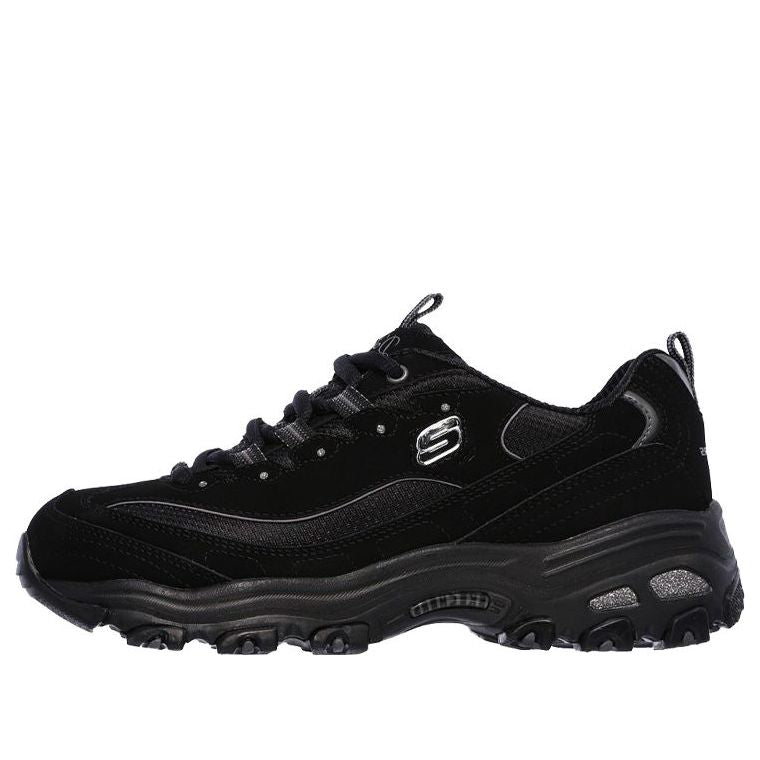 (WMNS) Skechers D lites Sports Shoes Black 11930-BBK