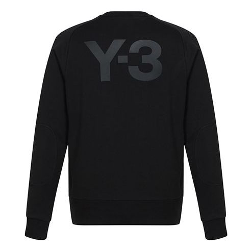 Men's Y-3 Back Large Logo Pure Cotton Casual Black S13583