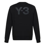 Men's Y-3 Back Large Logo Pure Cotton Casual Black S13583