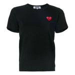(WMNS) COMME des GARCONS PLAY Basic T-Shirt Red Emblem 'Black' P1T107-1