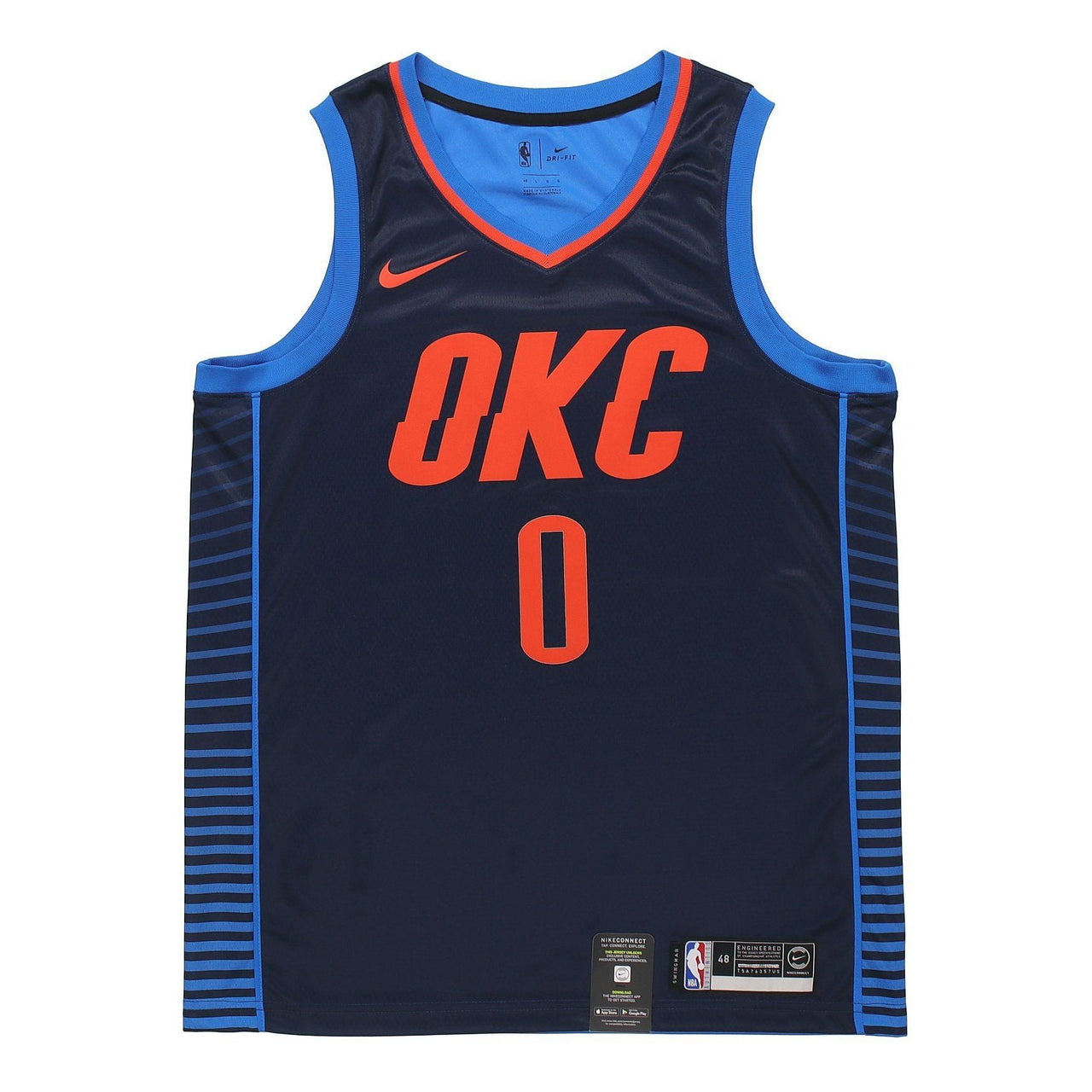 Nike Russell Westbrook Statement Edition Swingman Jersey SW 'Dark Blue' 877216-419