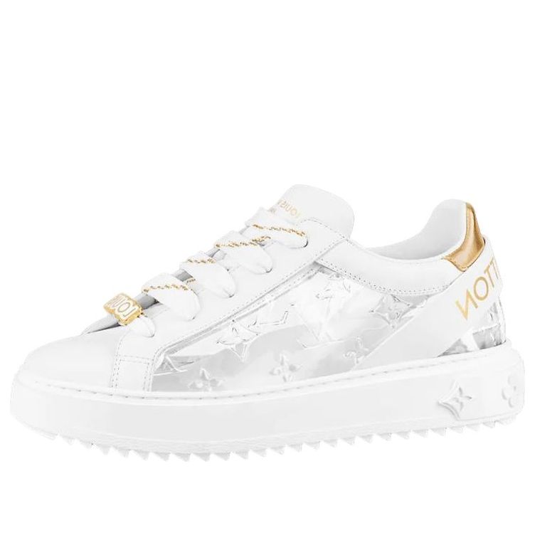 (WMNS) LOUIS VUITTON Time Out Sneakers 'White with Silver Monogram' 1A9PZS