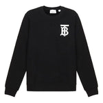 (WMNS) Burberry Pattern Round Neck Long Sleeves Pullover Hoodie Black 80243461