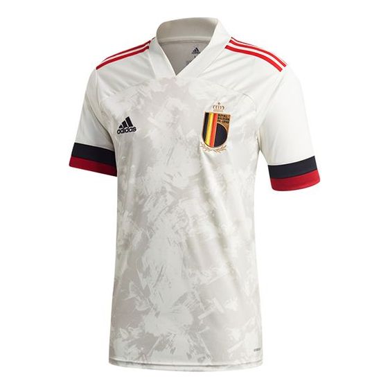adidas RBFA A JSY Belgium National Team Away Fan Edition Sports Short Sleeve Jersey White EJ8548
