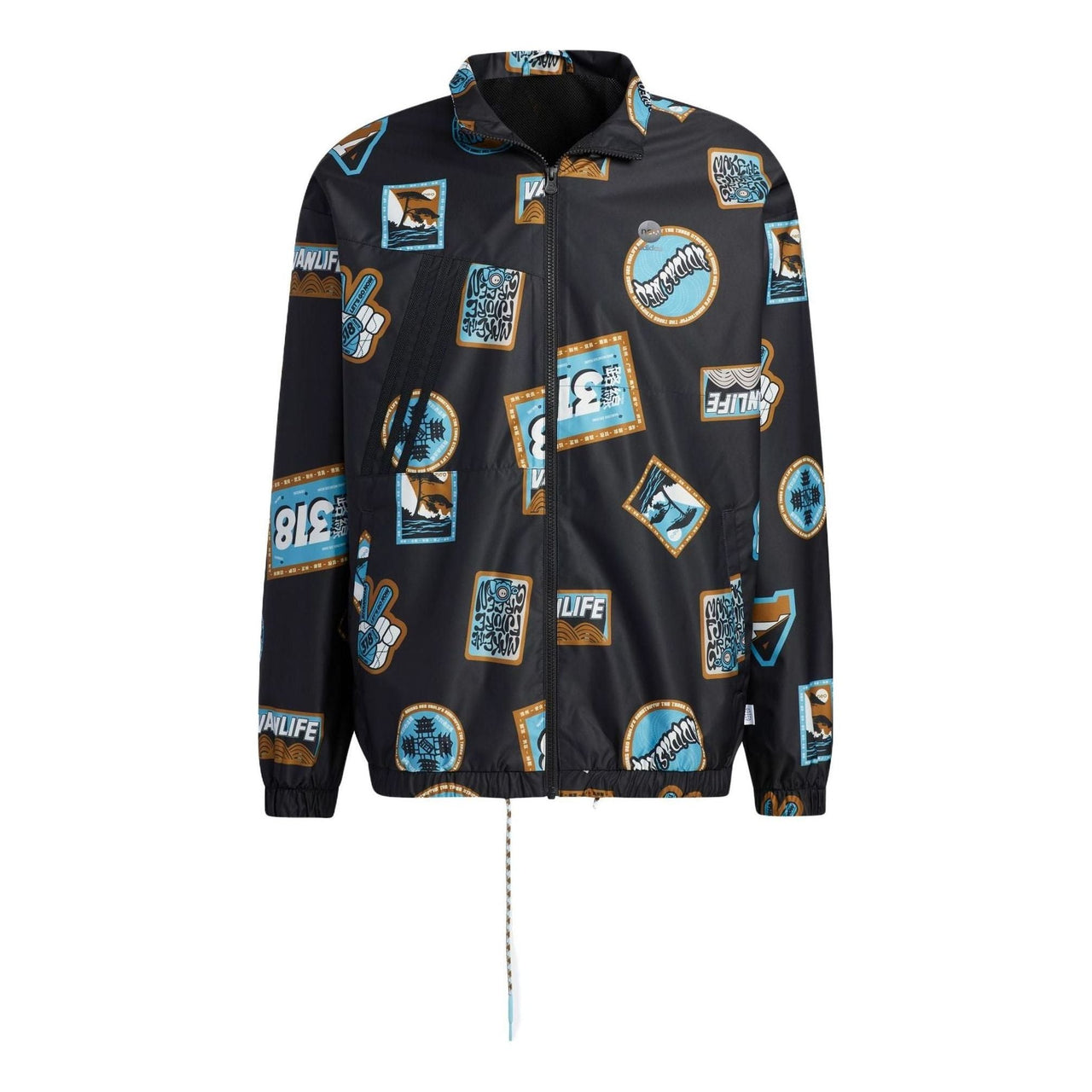 adidas Neo CESP Windbreaker Jackets 'Black Blue' IA6838