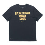 Nike Basketball Text Sports Short-Sleeved Male Black BQ3646-011