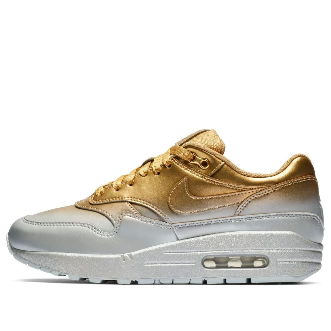 (WMNS) Nike Air Max 1 LX 'Metallic Gold Platinum' 917691-700