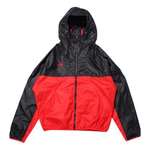 Men's Nike ACG Sports Hooded Jacket Black Red CK7239-657