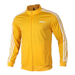 adidas Solid Color Body-Building Sports Jacket Men's Gold EI4892