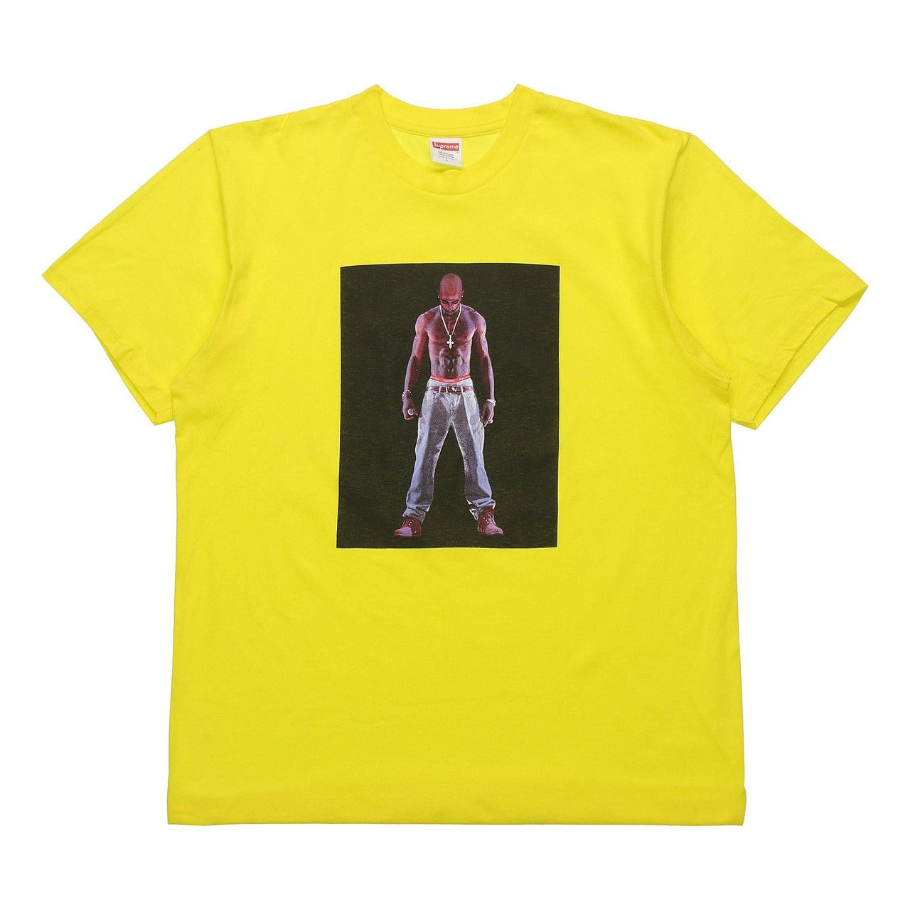 Supreme SS20 Week 1 Tupac Hologram Tee Virtual Characters Short Sleeve Unisex Yellow SUP-SS20-270