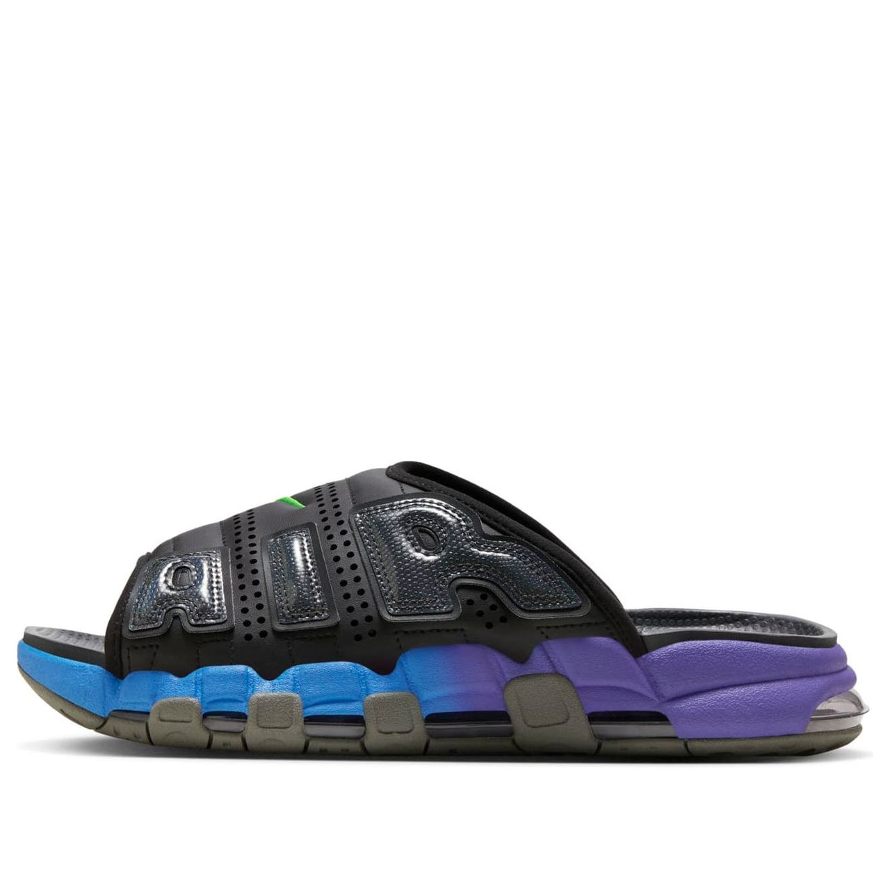 Nike Air More Uptempo Slides 'Black Blue Purple Gradient' FN8893-034