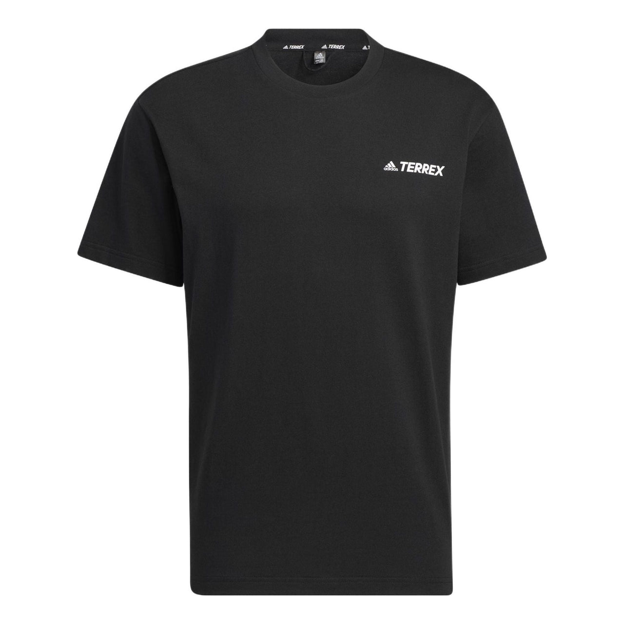 adidas Terrrex U Trx Logo T Round Neck Pullover Outdoor Sports Short Sleeve Couple Style Black HM3549