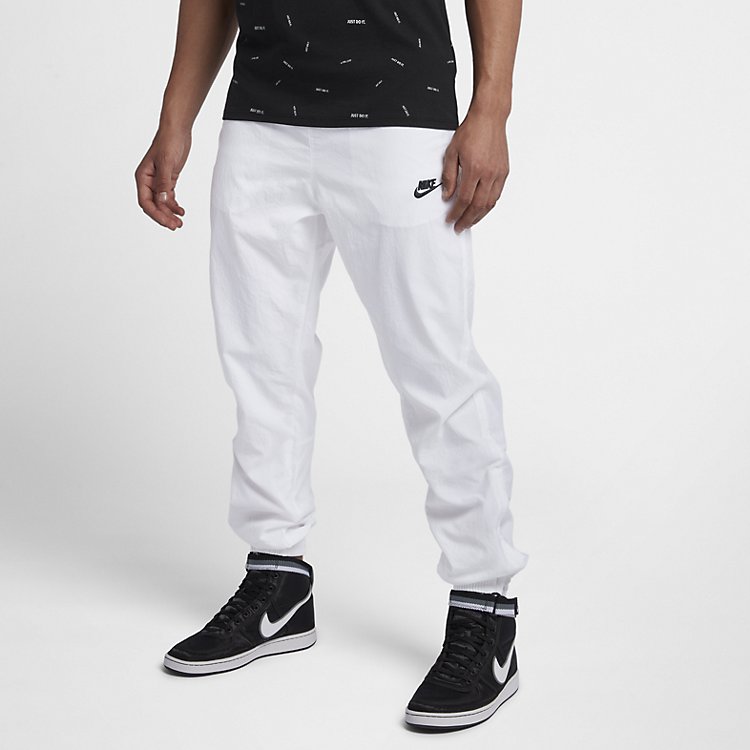 Nike NSW VW Swoosh Woven Pant 'White Black'  AJ2300-100