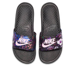 (WMNS) Nike Benassi JDI Print Floral (W) 'Black Purple' 618919-009