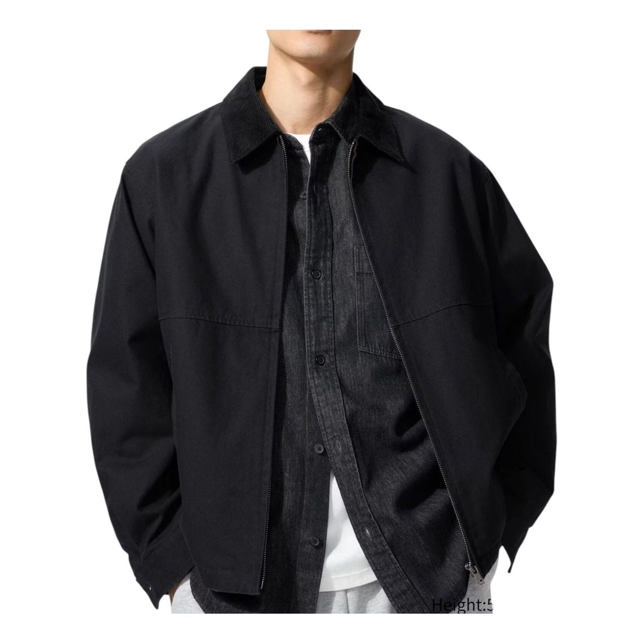 UNIQLO Zip-Up Short Blouson 'Black' 478230-09