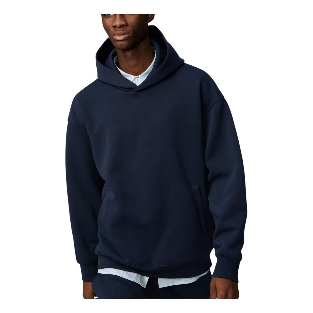 UNIQLO Sweat Oversized Hoodie 'Navy' 482309-69